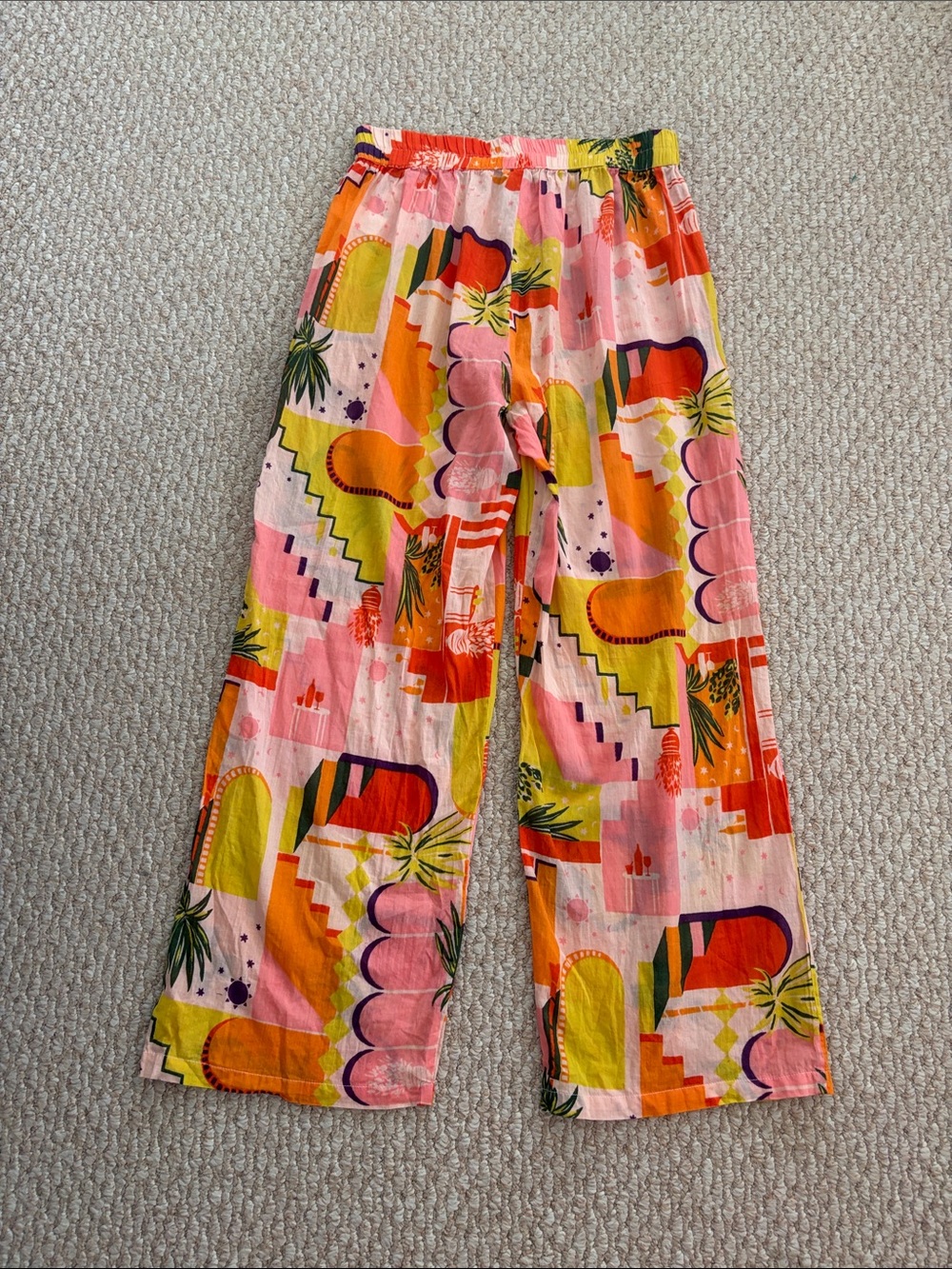 Haute Hippie Tropical Print Cotton Pant - Picture 8 of 15